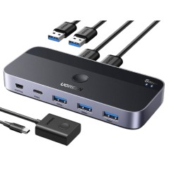 Ugreen KVM USB Switch 6941876217052 - Seamless Control for Multiple Devices, High-Speed Data Transfer & Easy Switching!